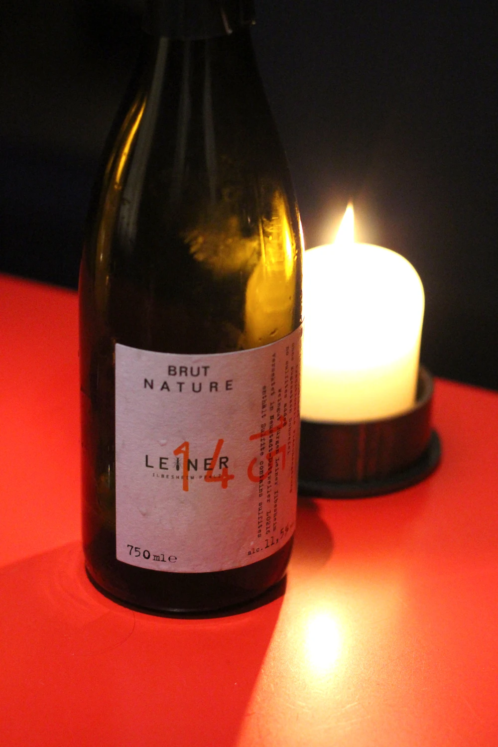 Leiner brut nature sparkling wine at Nobelhart & Schmutzig restaurant in Berlin - luxury travel & foodie blog