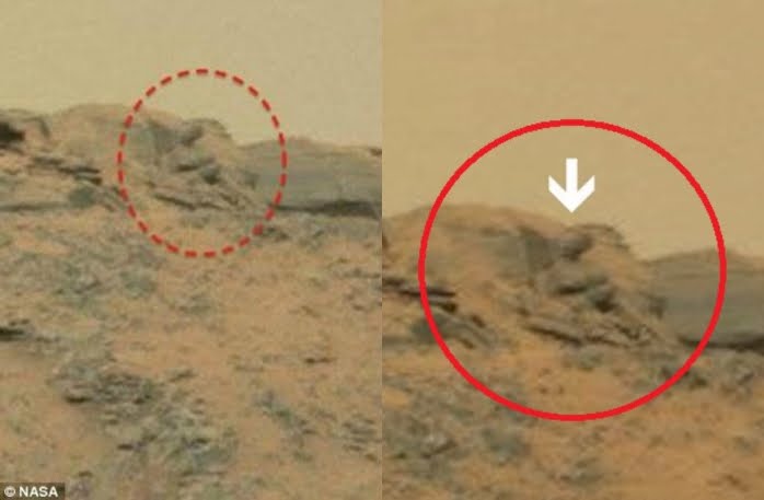 Foto Statua di Buddha su Marte | NASA ha nascosto immagini di piramidi e statue su Marte | VIDEO YouTube.