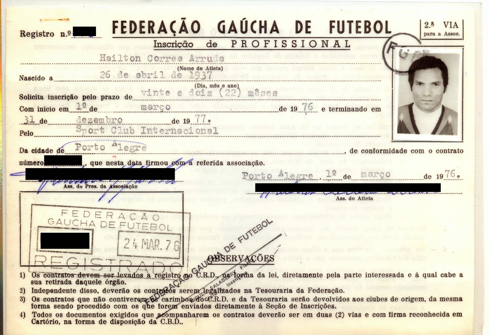 Em clima de Copa do Mundo Haílton Correa Arruda (Manga) Memória do Inter