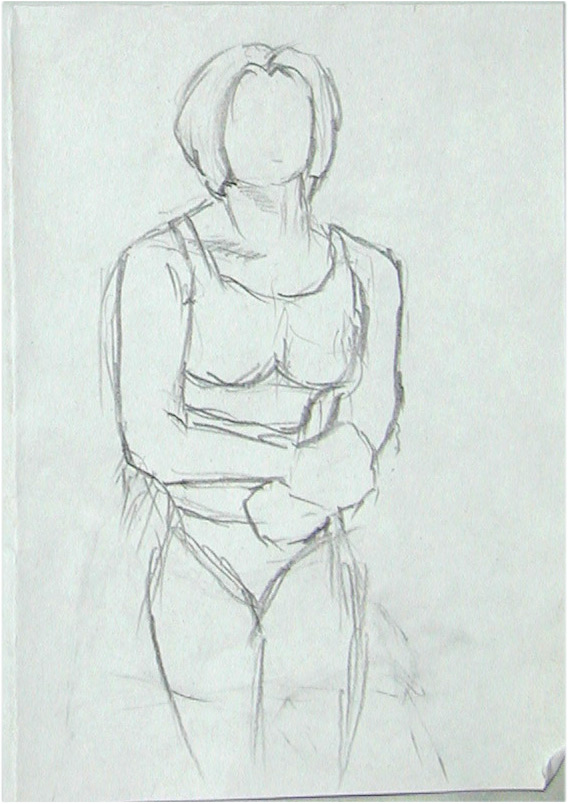 My Graphic Warehouse: Muscle Woman Sketch