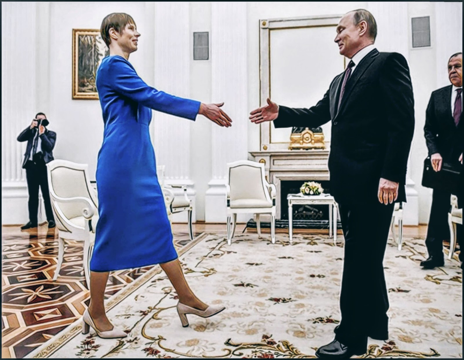сын президента латвии в платье