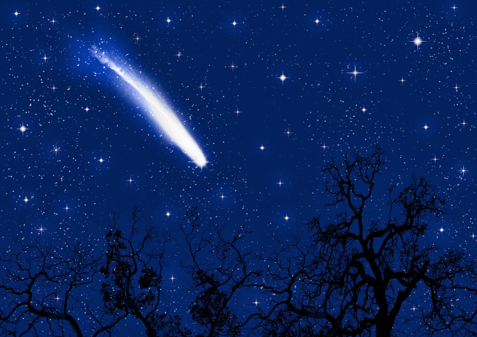 Когда в вечернем небе вдруг падает звезда. Падающая звезда. Звездопад. Звезды и кометы. Звездное небо с кометой.