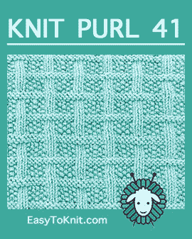 #Knit Lattice With Seed Stitch, Easy Knit Purl Pattern #easytoknit