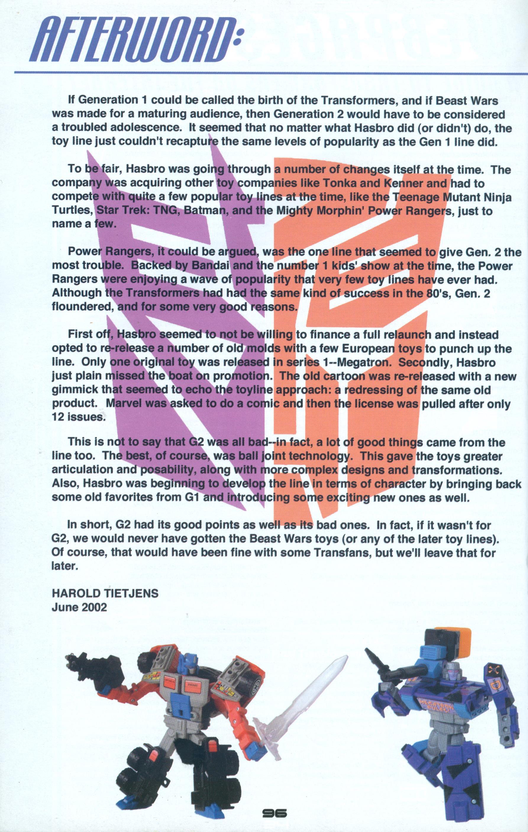 Read online Cybertronian: An Unofficial Transformers Recognition Guide comic -  Issue #6 - 92