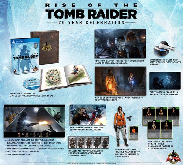 Rise of the Tomb Raider PS4 ganha data de lançamento e terá suporte para PS VR