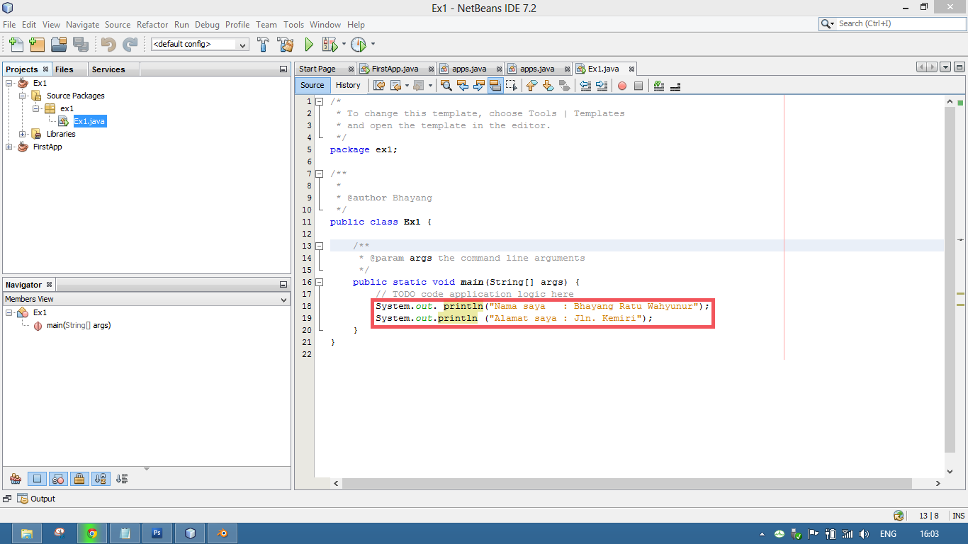 Askcodemik: Membuat program sederhana dengan JAVA