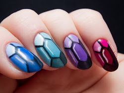 nail designs crown nails gems tutorial jewels ring gem jewel acrylic cool polish precious simple easy diamond inspired awesome chalkboardnails