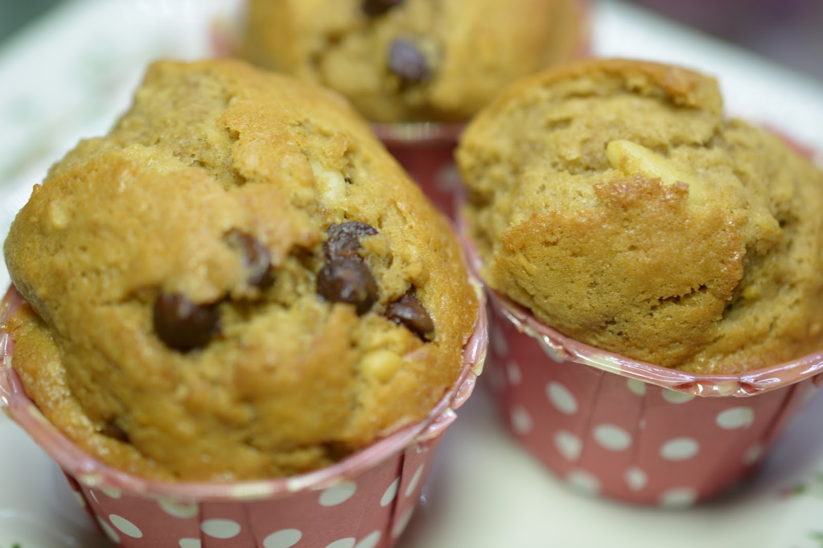 Orange Rum Oats with pinenuts and chocolate chip Muffins - Paula ...