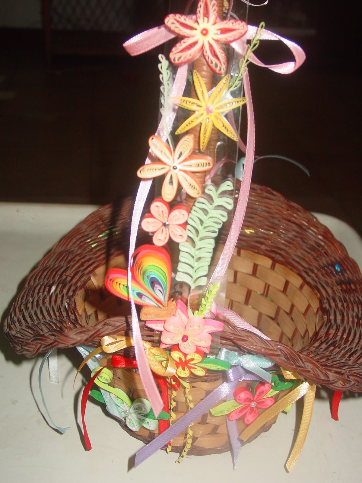 Faith's Quilling Quilled Offering Basket