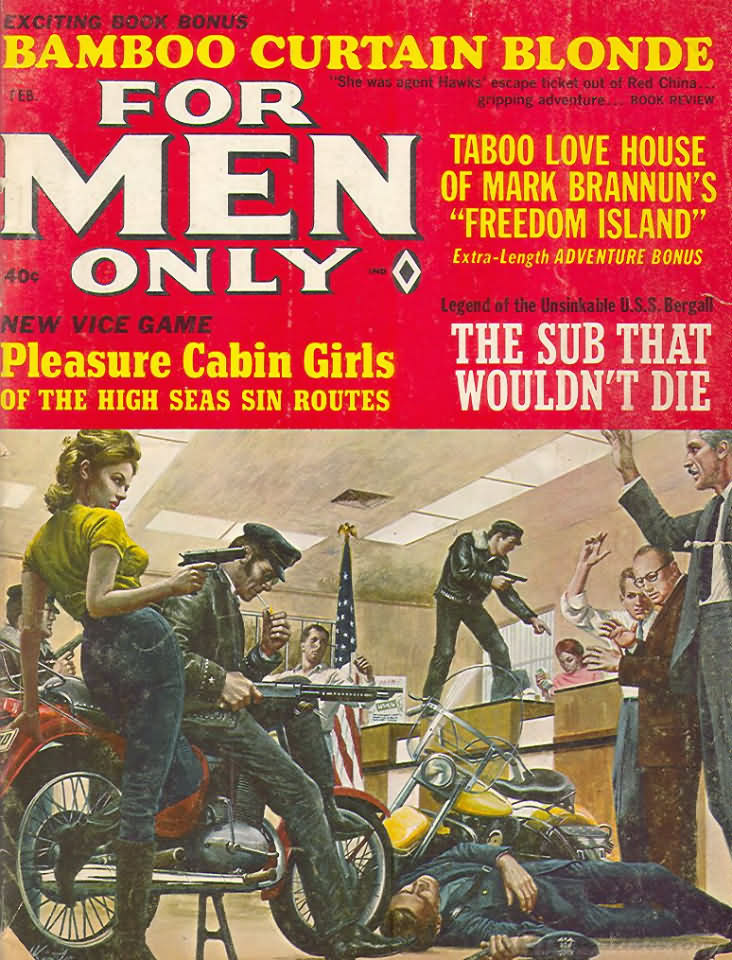 Men's Adventure Magazine Motorcycle Covers.