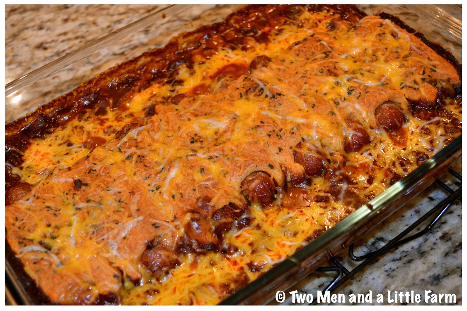 Two Men and a Little Farm CHILI CHEESE DOG CASSEROLE RECIPE
