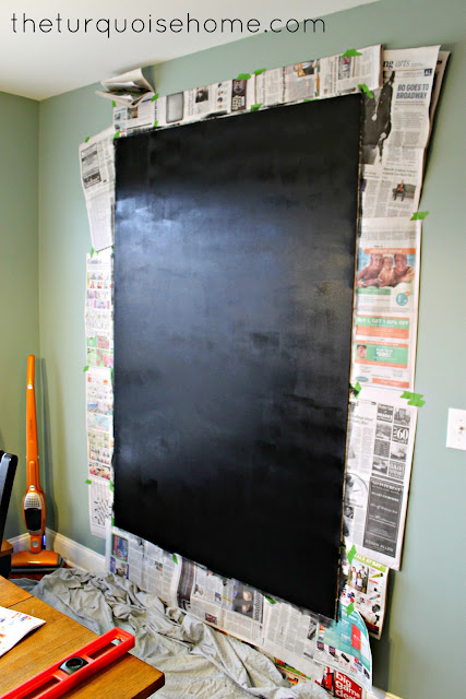 Easy DIY Giant Magnetic Chalkboard