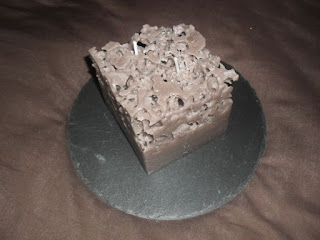 Vela de Gelo Quadrada - Cor Castanha