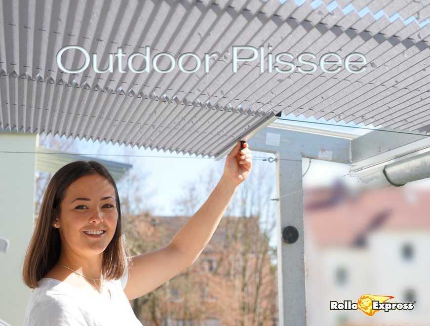 Blog RolloExpress.de Outdoorplissee, die Plisseeanlage für den