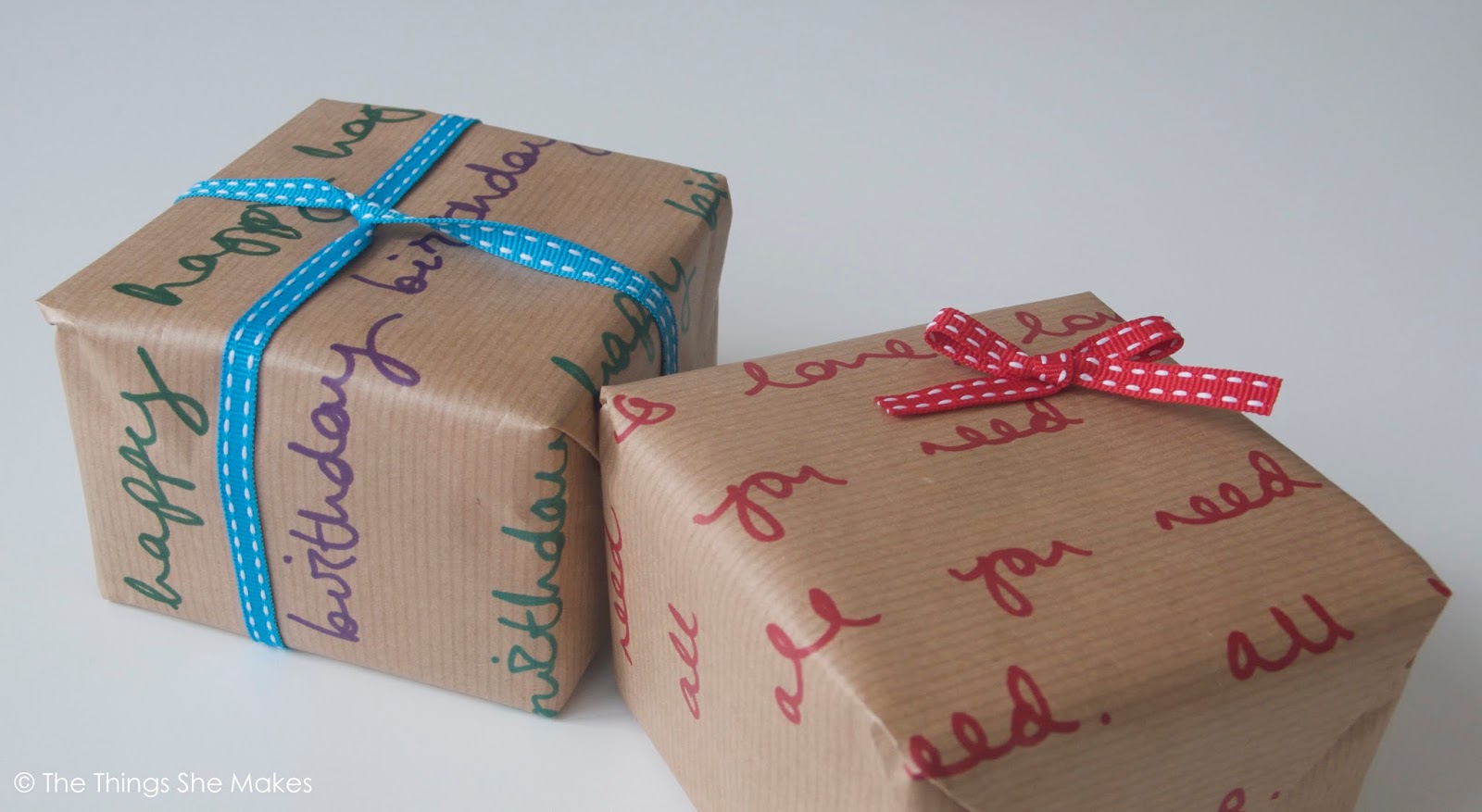 How to Make Personalised Wrapping Paper The Things She Makes