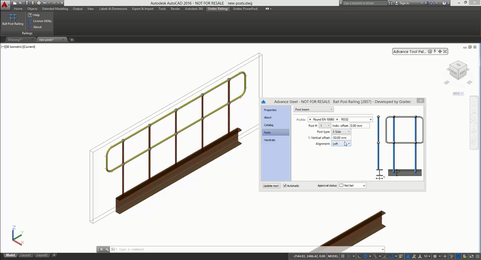 Revit AddOns Stair & Railing Designer for Advance Steel