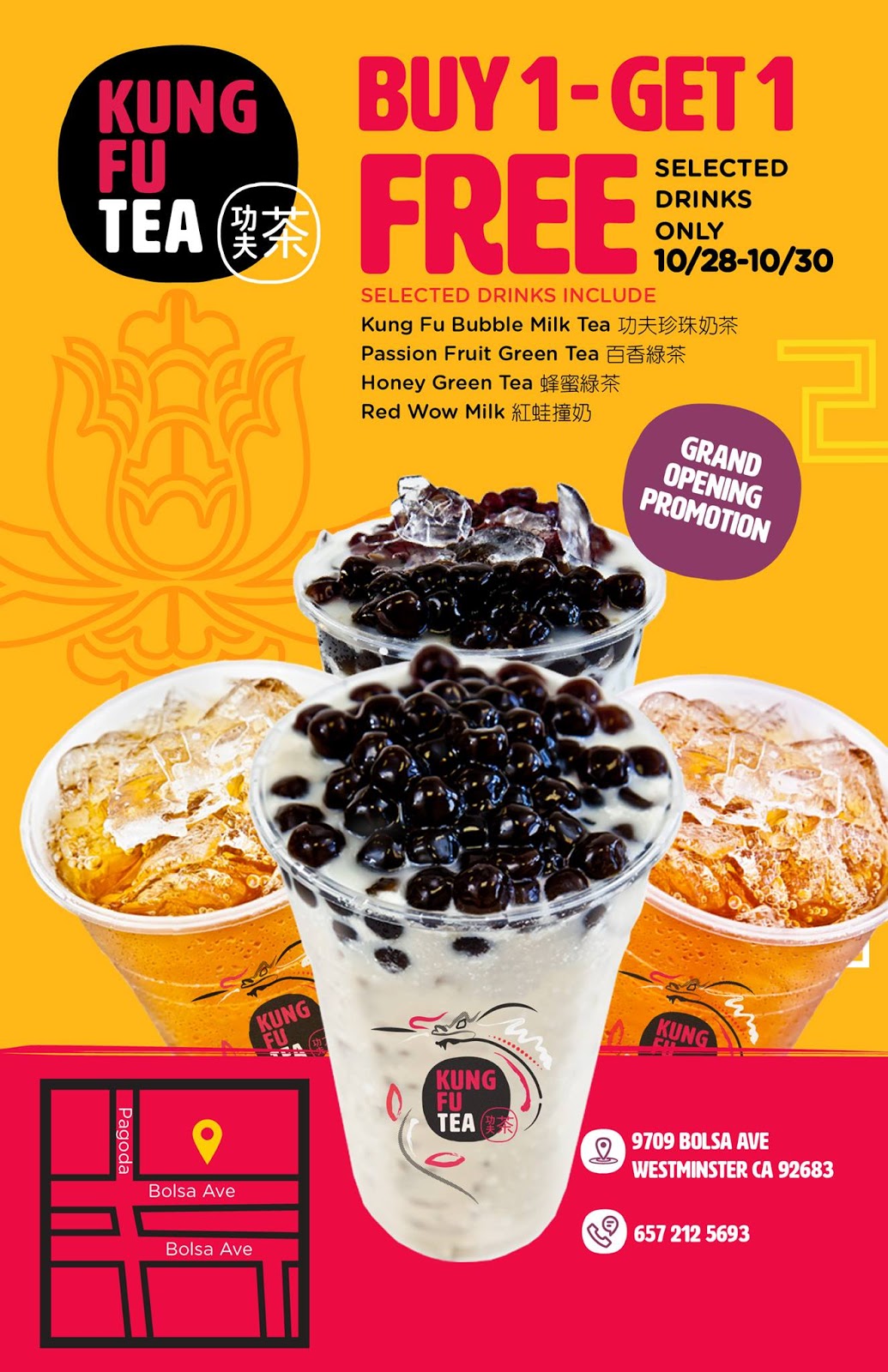 Kung Fu Tea Buy One Get One Free