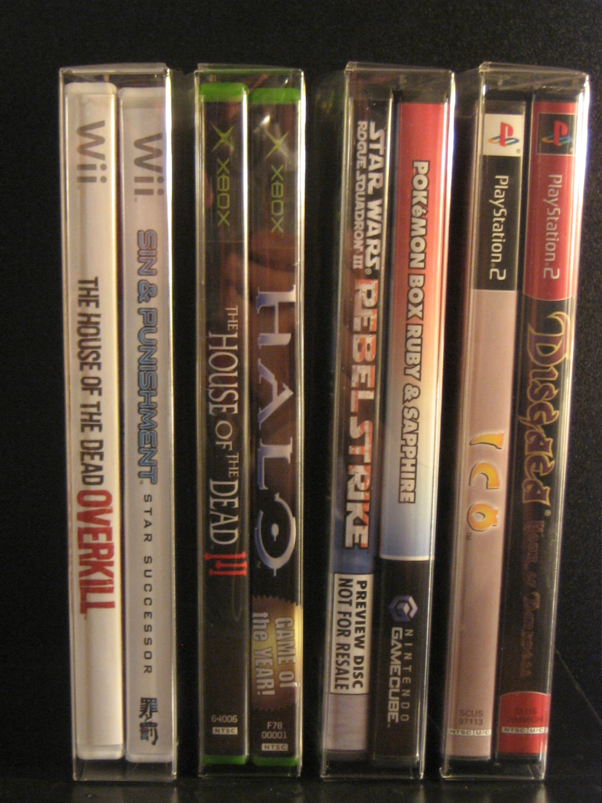 Video Game Box Protectors Wii, XBox, PS2 and GC using Atari 2600 boxes