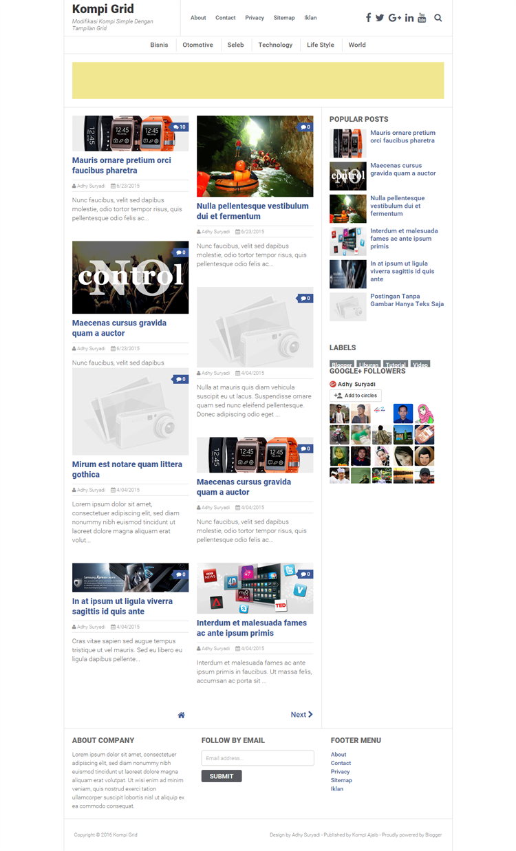 Kompi Grid Blogger Template Kompi Grid Blogger Template
