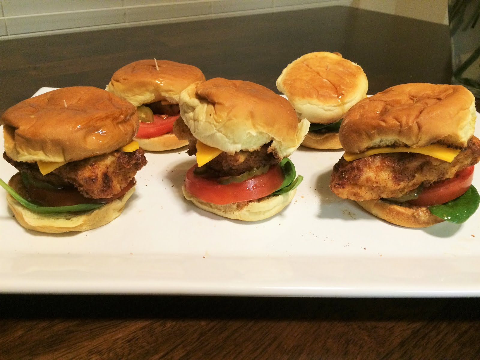 The Loneliest Porker Honey Mustard Fried Chicken Sliders