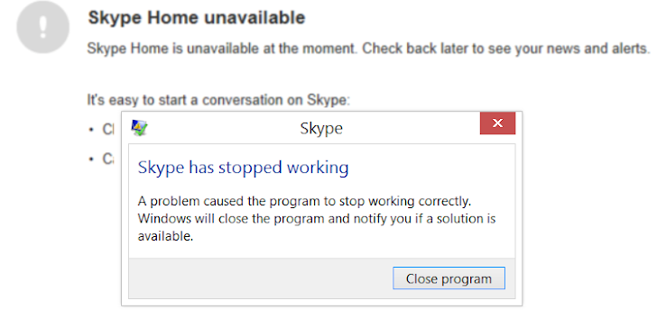 This Simple Message Can Crash Skype Badly and Forces Re-Installation