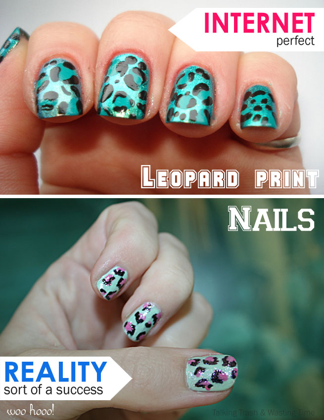 Brown Leopard Print False Nail Short Almond Press on Nails for Nail Art  24pcs | eBay