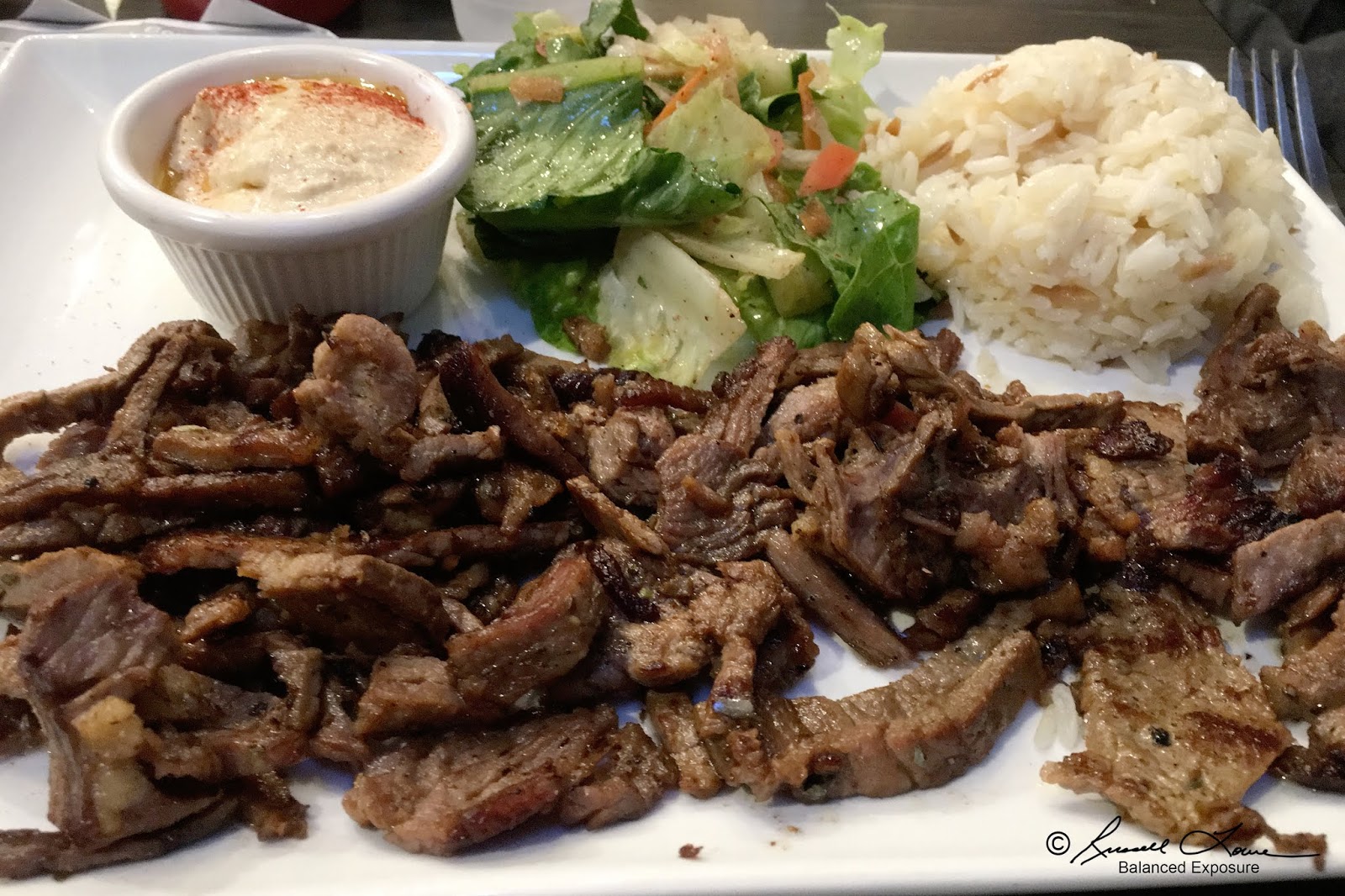 Russ' Culinary Adventures Lamb Shawarma Plate at Sultan's Kebab in San