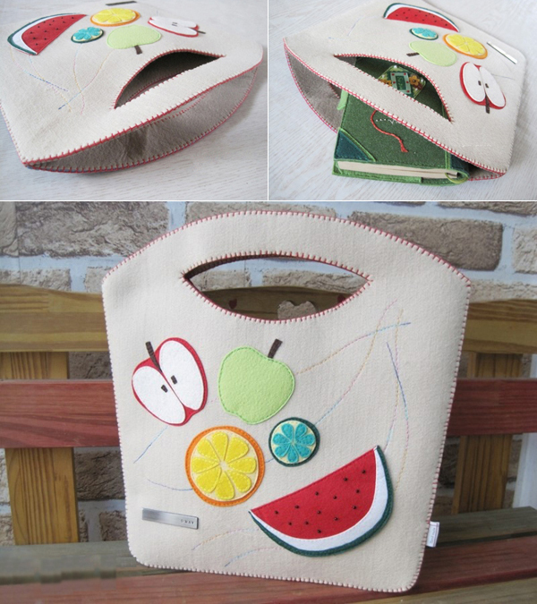 Fruit Bag. DIY step-by-step tutorial. Веселая сумка своими руками.