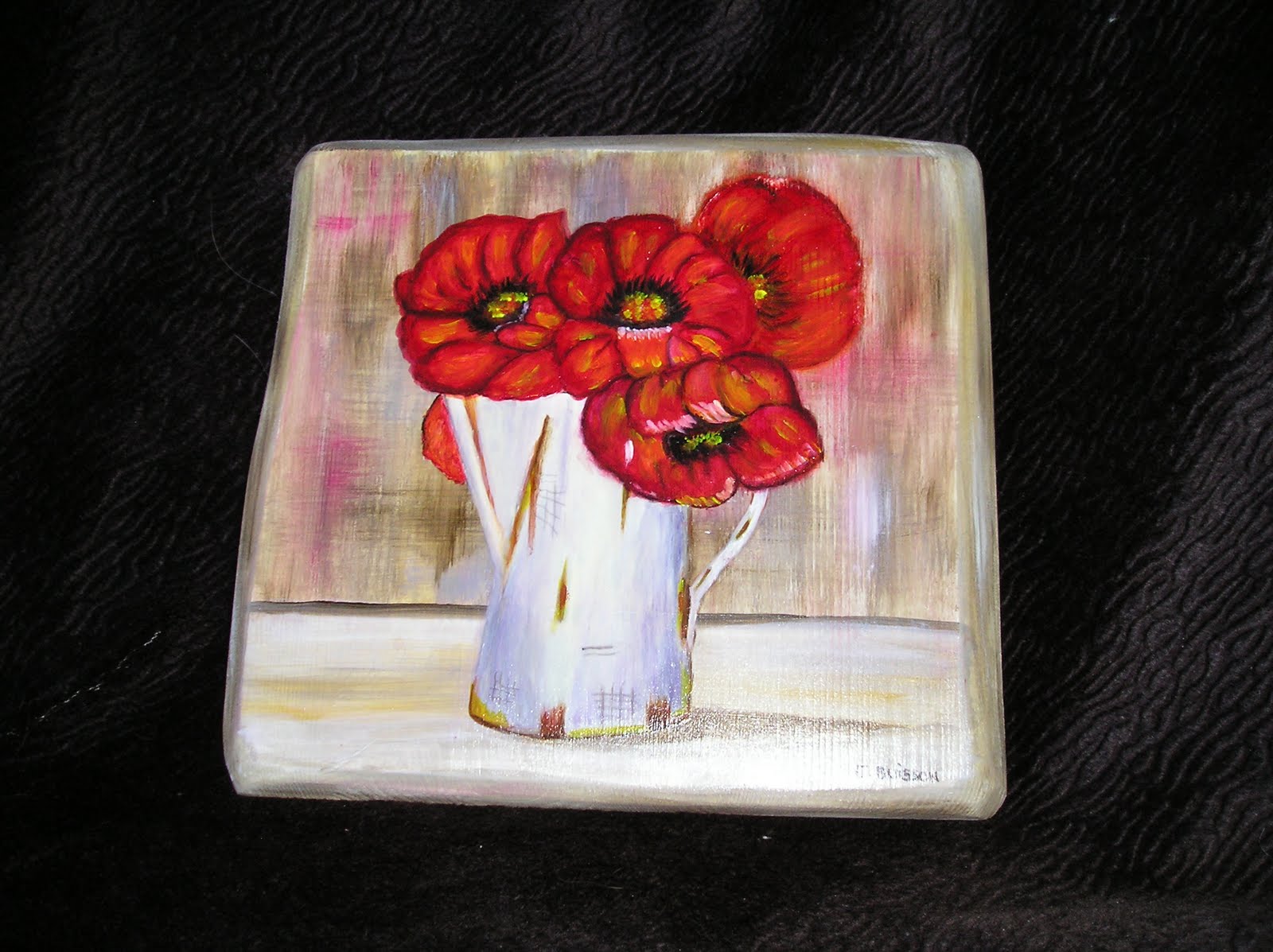 Art Déco Bois Flotté Peinture sur bois Tableau