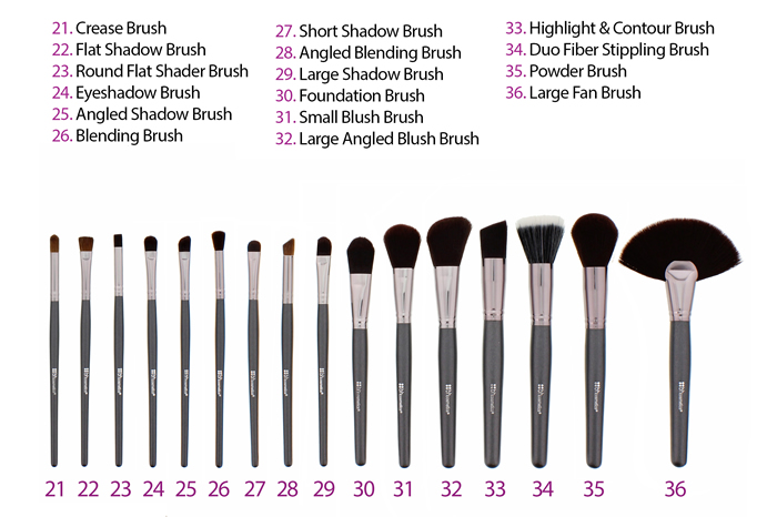 HAIL OR SHINE: bh cosmetics 36 pce brush set
