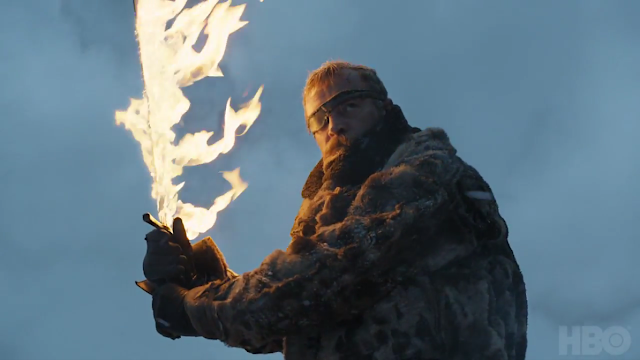 Beric Dondarrion Beric Dondarrion with flaming Sword
