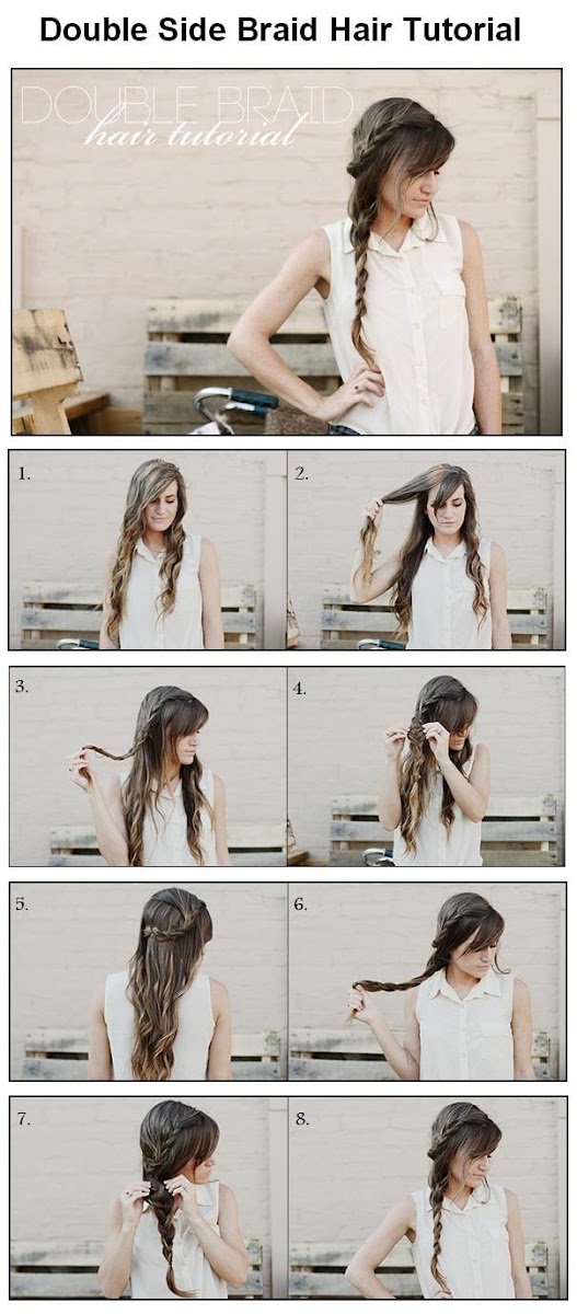 How to make Double Side Braid For Hair