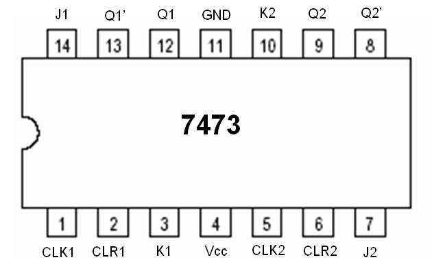 Ic 7476 Pin Diagram Circuit