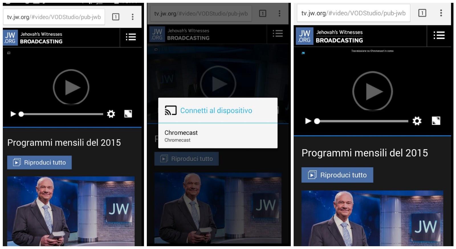 plasticitet tandlæge filter Come trasmettere i video di JW Broadcasting sulla TV con Chromecast