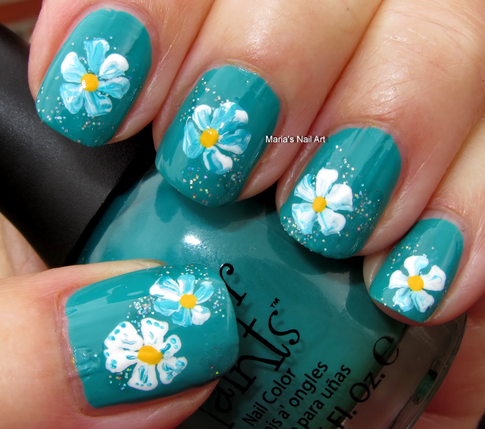Marias Nail Art and Polish Blog: To-Teally Hot Flowers