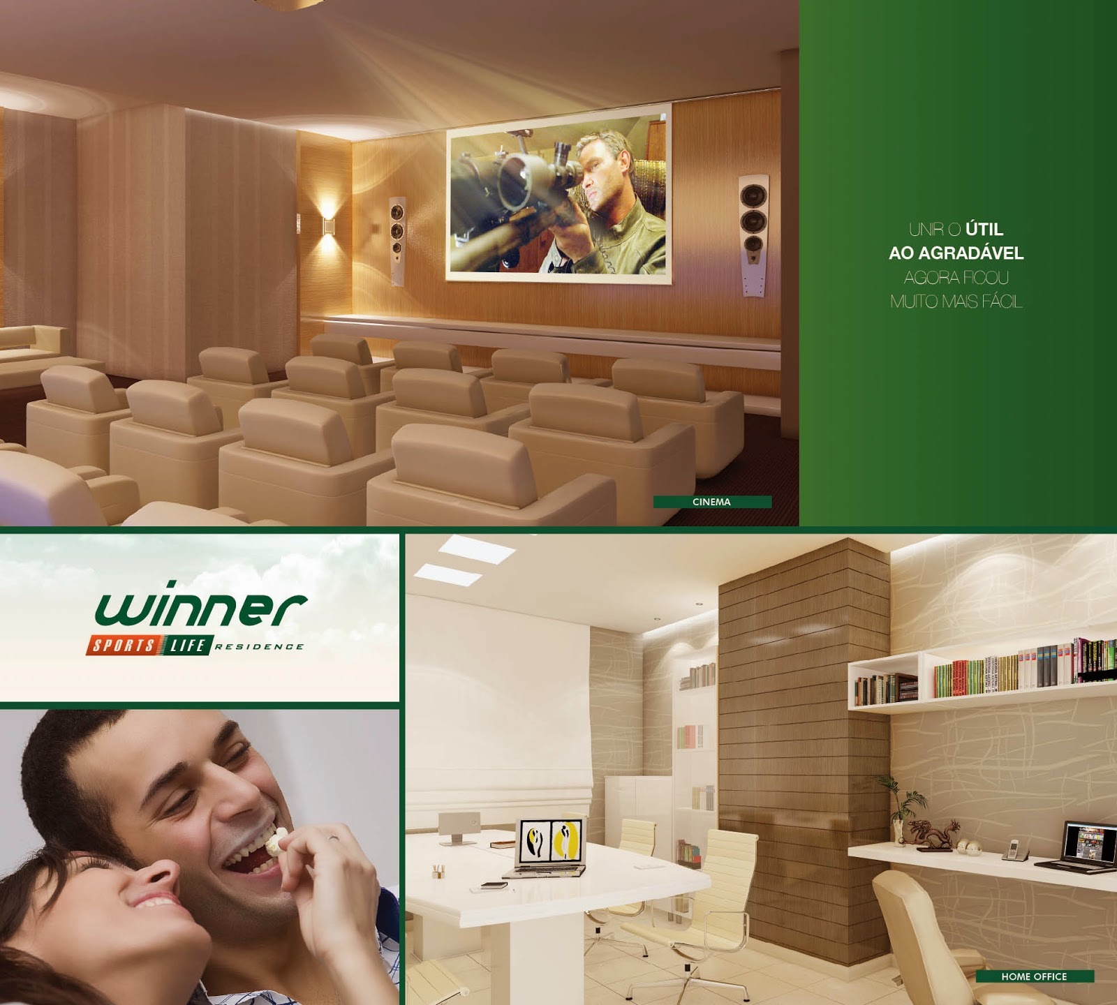 WINNER SPORTS LIFE RESIDENCE 3Q de 75m² / 2Q de 63m² / 1Q de 43m³