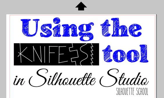 silhouette 101, Silhouette america blog, knife tool, silhouette studio, silhouette design studio