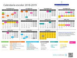Calendario escolar 18-19