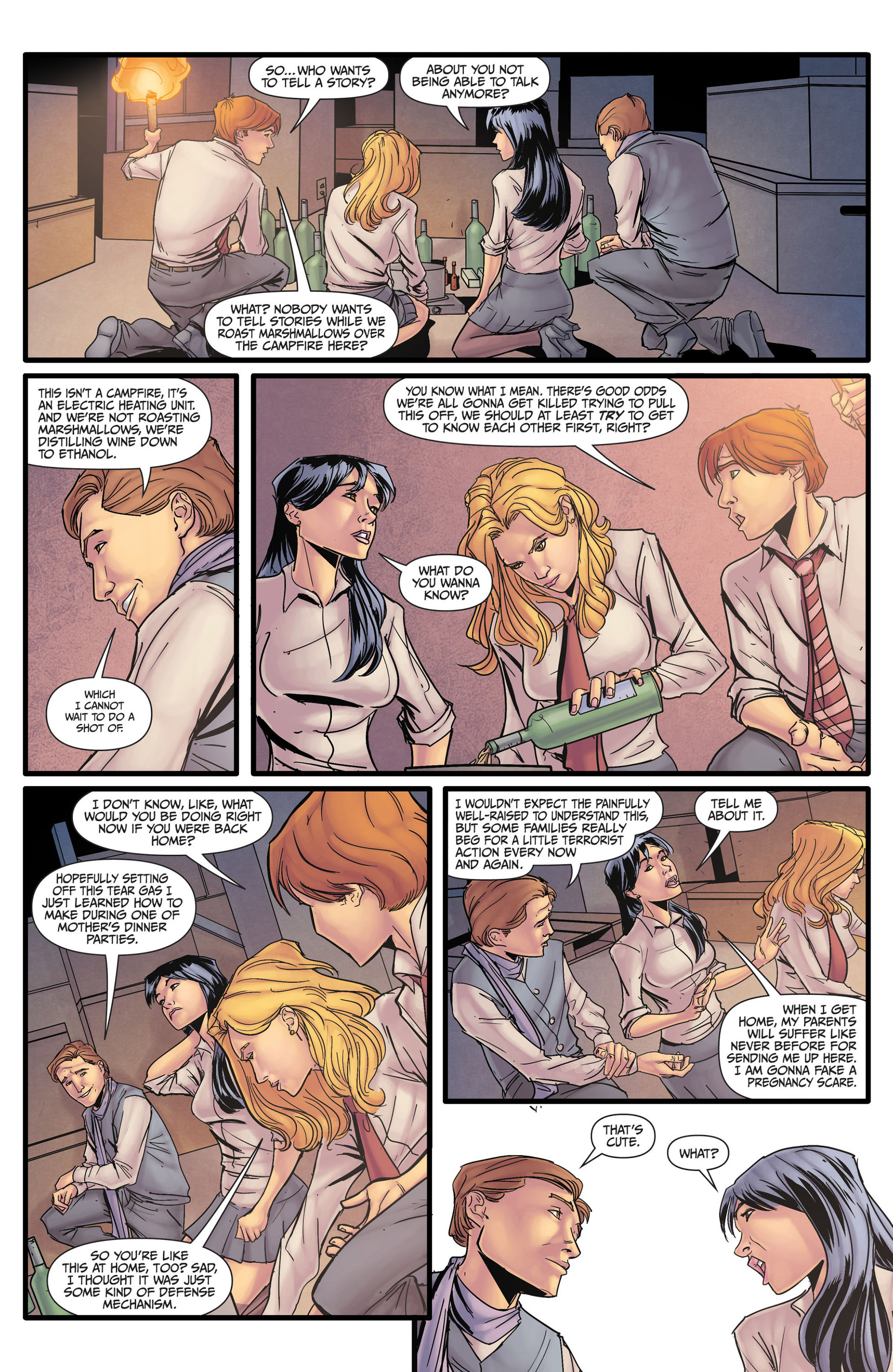 Read online Morning Glories comic -  Issue # _TPB 1 - 128