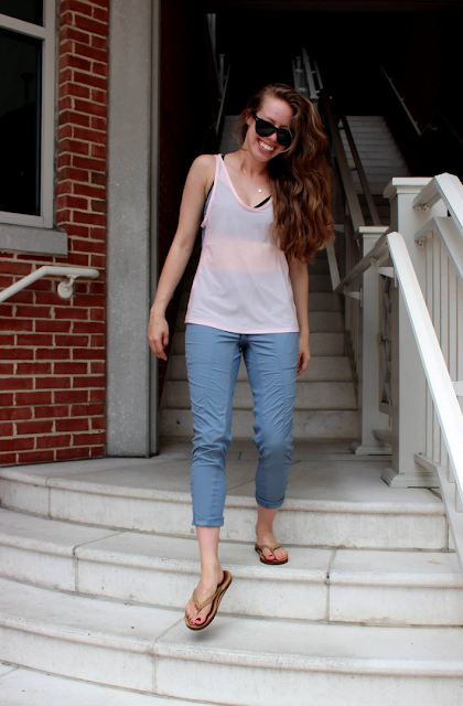 Denim Blue Street To Studio Pants, Cool To Street Tank