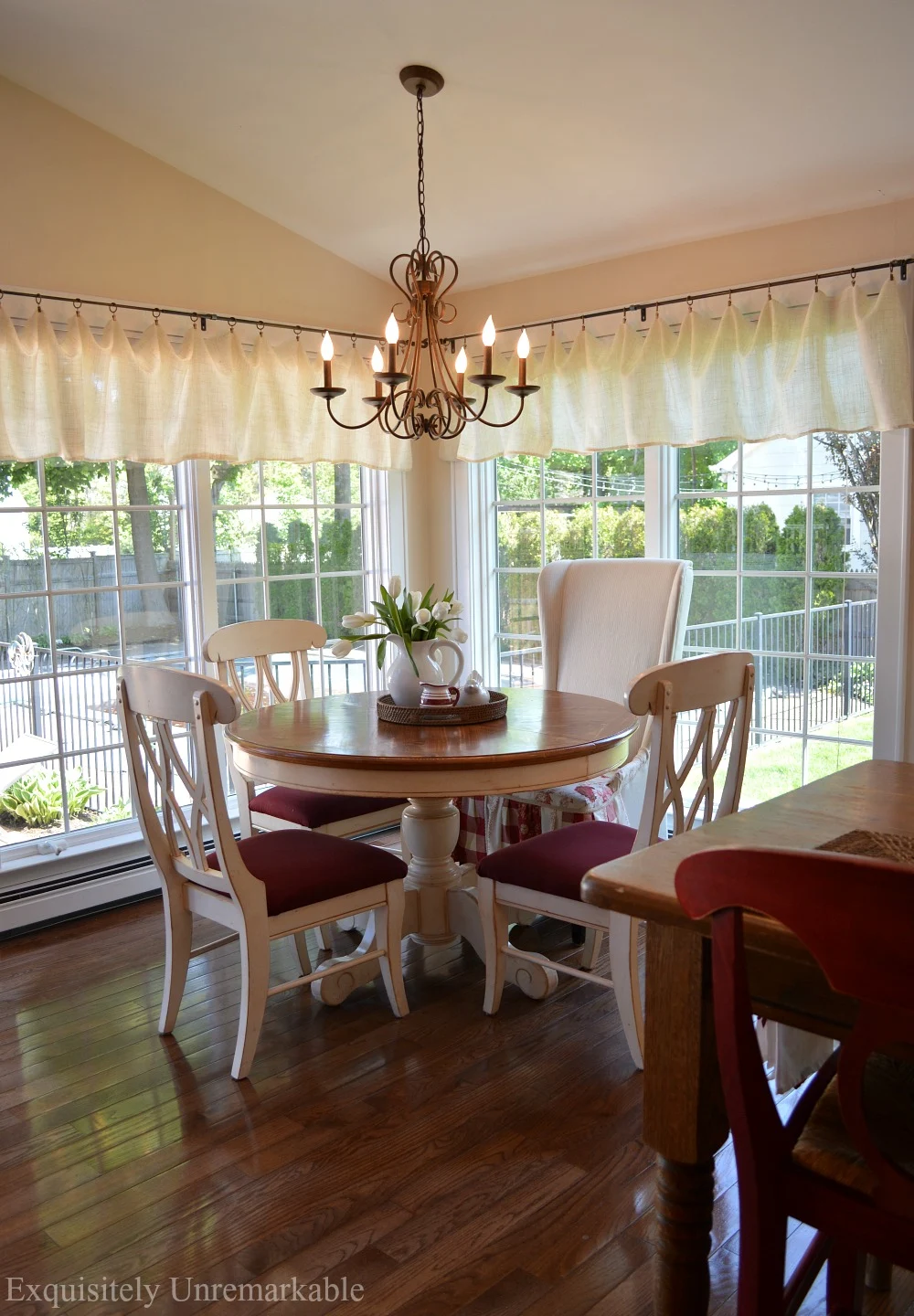 burlap valances