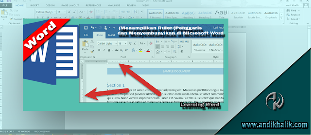 Menampilkan Ruler (Penggaris) dan Menyembunyikan di Microsoft Word Menampilkan Ruler (Penggaris) dan Menyembunyikan di Microsoft Word