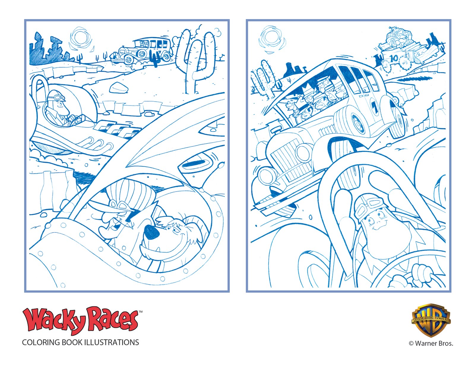 wacky racers coloring pages - photo #33