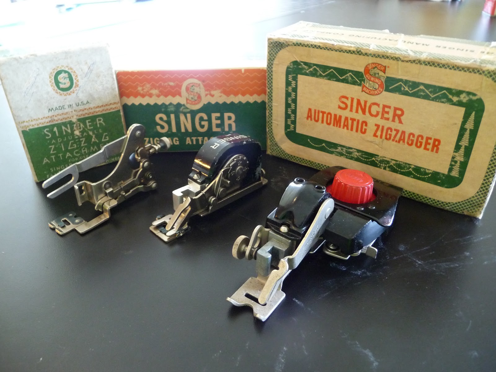 Reclaimed Stitches Zig Zag through the years with Singer