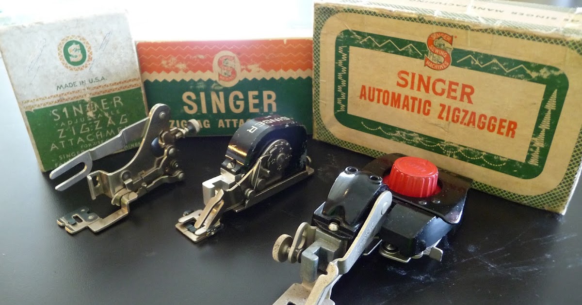 Reclaimed Stitches Zig Zag through the years with Singer