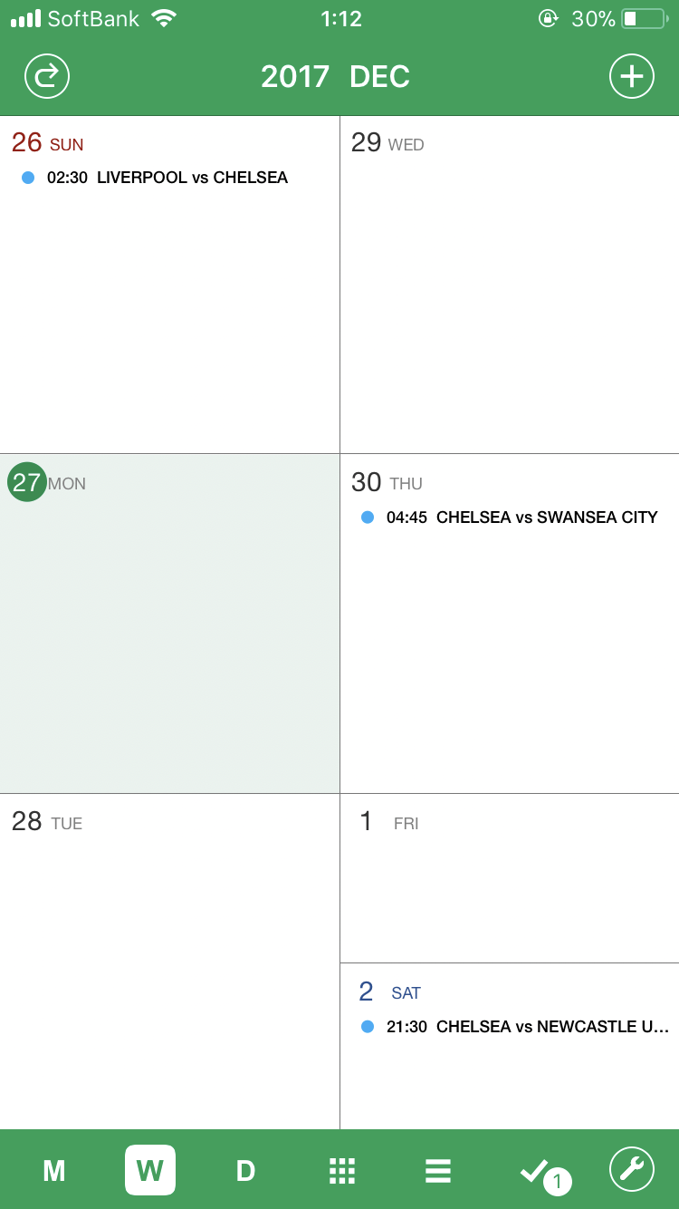 Blue Anytime チェルシーの試合日程をスマホのカレンダーに追加する方法