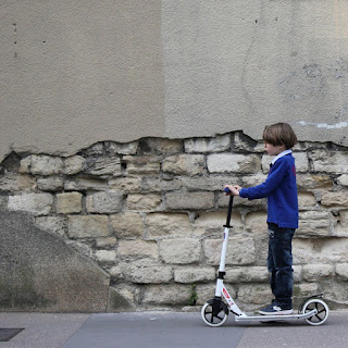 Boy on scooter