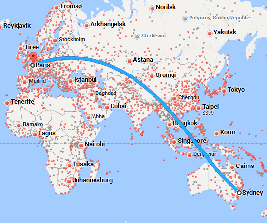 Lowest Price On Flights To Paris From Sydney