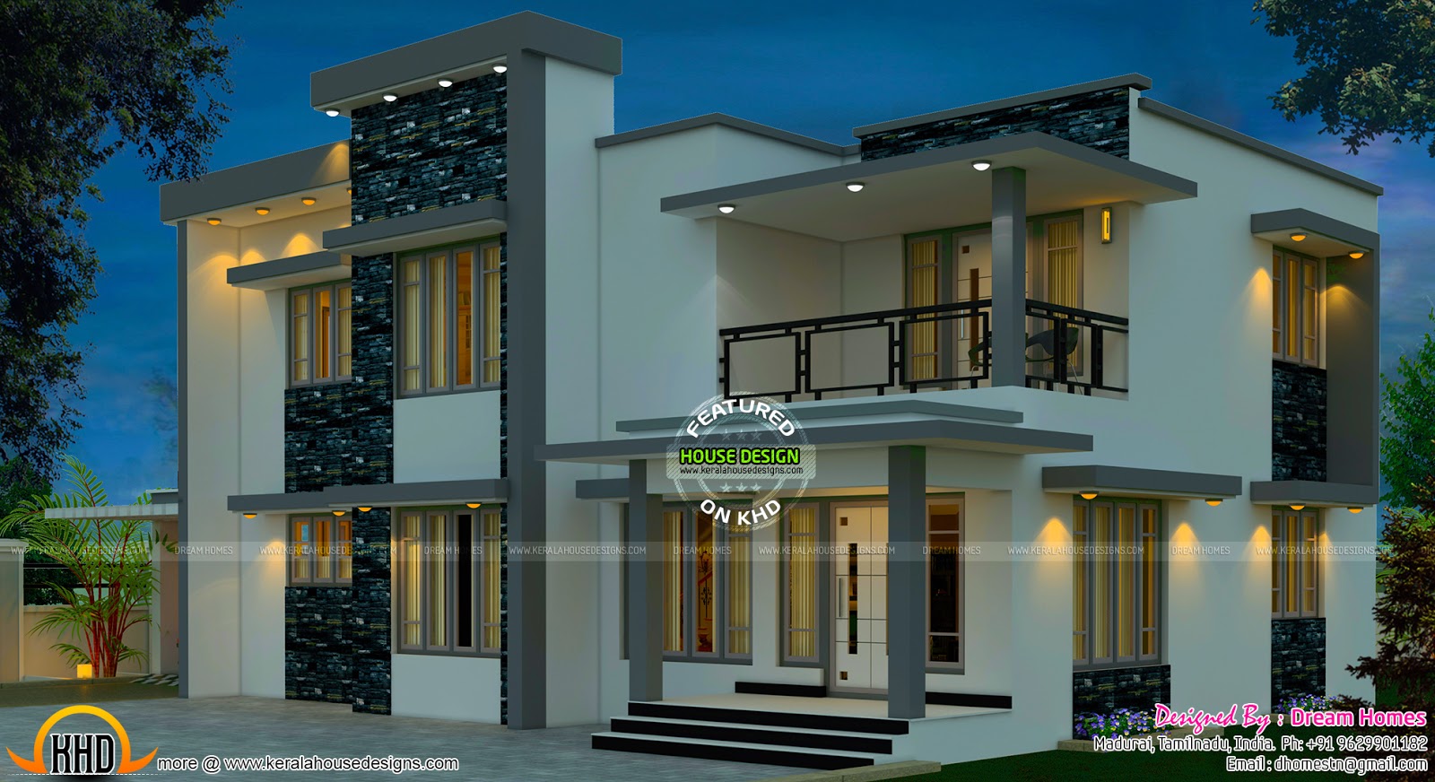 Beautiful South Indian  home  design  Kerala home  design  