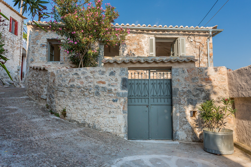 Greek village house in Kardamyli, Greece